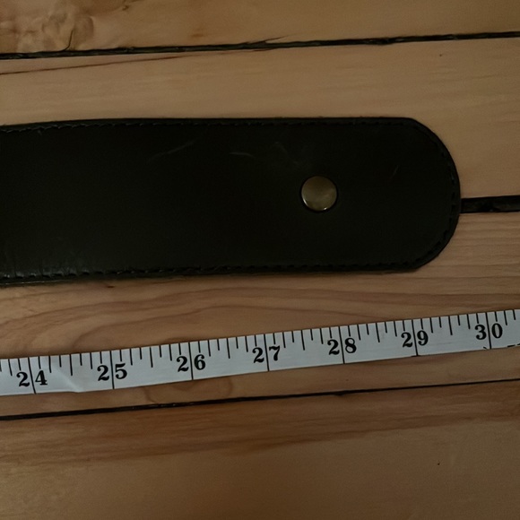 Leather Top Shop Belt from Anthropologie, Size Small, Sparrow etching - Picture 6 of 7